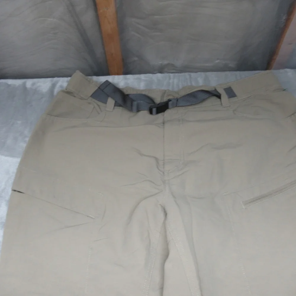 North Face Pants Mens XL Beige Paramount Trail Convertible Zip‎ Off Belt 37x29